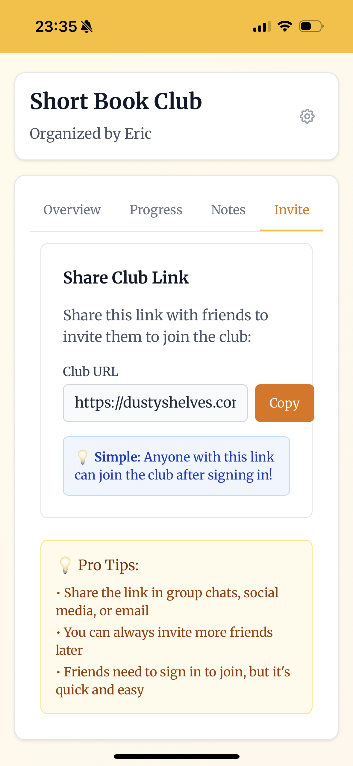4. Invite New Members to Join